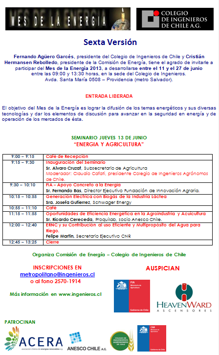 INVITACION ENERGIA Y AGRICULTURA