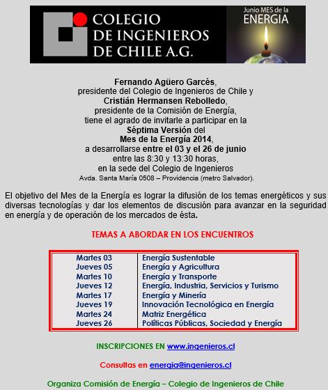 Invitacion Mes de la Energia