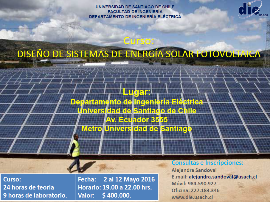 Curso Diseno De Sistemas De Energia Solar Fotovoltaica Colegio De Ingenieros