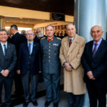 IPM José Carrasco, IPM Rodrigo Barriga, IPM Enrique Gillmore, Coronel Alex Hellman Navarrete (Director ACAPOMIL), IPM Gustavo Crisostomo, IPM Luis Díaz e IPM Jorge Vitali.